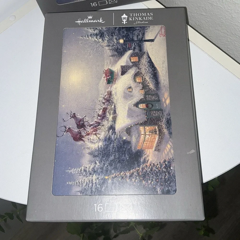 Hallmark Thomas Kinkade Boxed Christmas Cards Self-Sealing Factory Sealed Lot 2